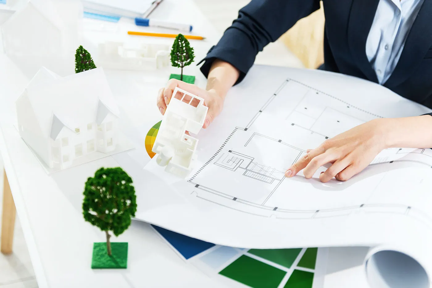 住まいづくりをサポートするスタッフ